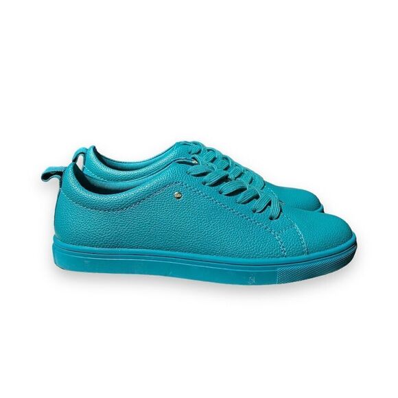 Matt And Nat Shoes - Matt And Nat Shoes Women’s 8 Blue Vegan Sneakers Aahana Teal Colorful Lace Up‎